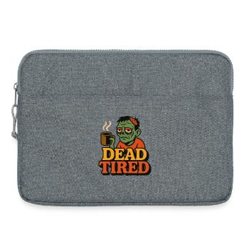 Zombie Kaffee Liebhaber Design - Laptoptasche 15" - Grau meliert - Vorne
