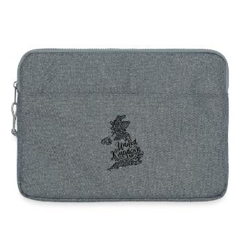 UK UK Karte Mandala Britische Inseln - Laptoptasche 15" - Grau meliert - Vorne