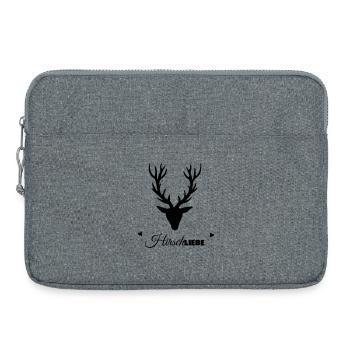 HirschLIEBE by heavenlygoods - Laptoptasche 15" - Grau meliert - Vorne
