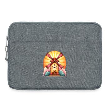 Maison Riante du Moulin à Vent Solaire - Sacoche pour ordinateur portable 15 pouces - gris chiné - Devant