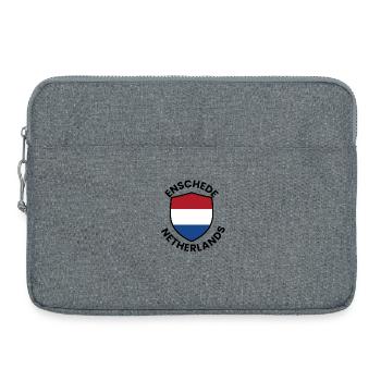 Emblème du Bouclier néerlandais Drapeau - Sacoche pour ordinateur portable 15 pouces - gris chiné - Devant