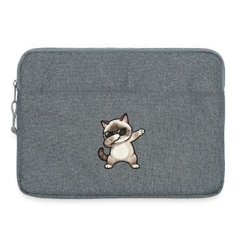 Dabbing Ragdoll Katze - Laptoptasche 15" - Grau meliert - Vorne