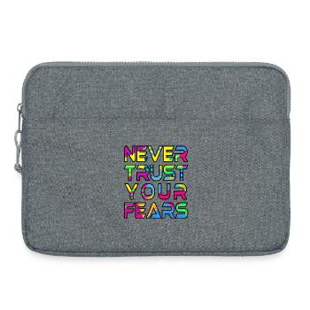 Never Fears B - Laptop bag 15" - heather grey - Front