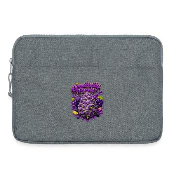 Granddaddy Purple Graffiti Print - Laptop bag 15" - heather grey - Front
