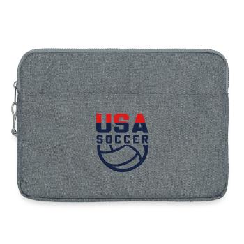 USA Soccer - Sacoche pour ordinateur portable 15 pouces - gris chiné - Devant