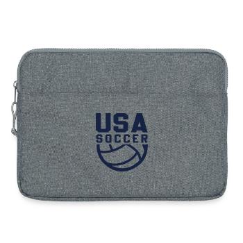 USA Soccer - Sacoche pour ordinateur portable 15 pouces - gris chiné - Devant