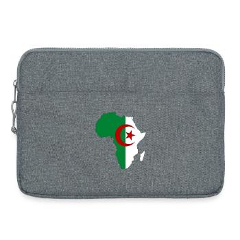 Algerien_Flagge_Afrika - Sacoche pour ordinateur portable 15 pouces - gris chiné - Devant
