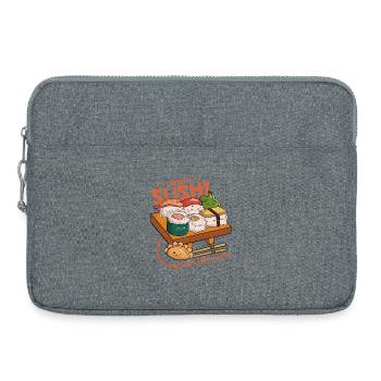 sushi Friends - Laptop bag 15" - heather grey - Front