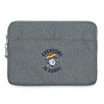 LGBTQ-Pride-Monat – Alle sind gleich - Laptoptasche 15" - Grau meliert - Vorne