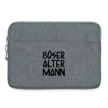 Böser alter Mann - Laptoptasche 15" - Grau meliert - Vorne