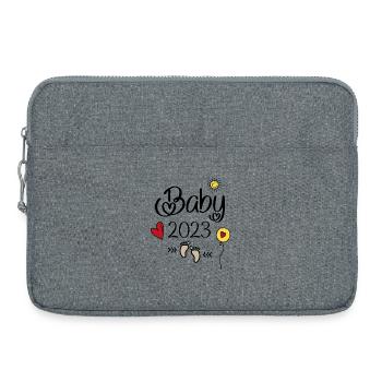Bébé 2023 - Sacoche pour ordinateur portable 15 pouces - gris chiné - Devant
