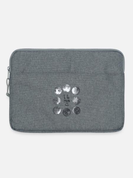 Mond Mosaik Neun Grautöne - Laptoptasche 15" - Grau meliert