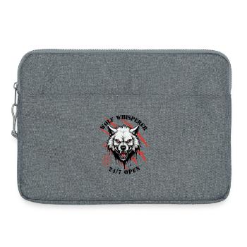 Wolf Flüsterer - Laptoptasche 15" - Grau meliert - Vorne