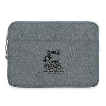 Retired, not my problem (Unless my wife says so) - Laptoptasche 15" - Grau meliert - Vorne