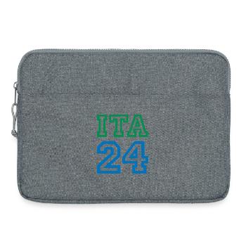 Italie Italien - Sacoche pour ordinateur portable 15 pouces - gris chiné - Devant