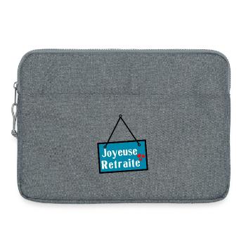 HAPPY RETREAT. RETIREMENT - Laptop bag 15" - heather grey - Front