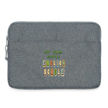 Enfin l’école - Sacoche pour ordinateur portable 15 pouces - gris chiné - Devant