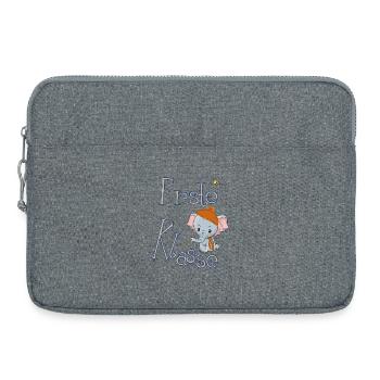 Première classe, éléphant - Sacoche pour ordinateur portable 15 pouces - gris chiné - Devant