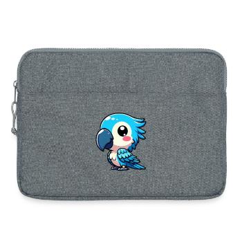 Perroquet - Sacoche pour ordinateur portable 15 pouces - gris chiné - Devant