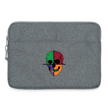 Quatre crânes squelettiques divisés - Sacoche pour ordinateur portable 15 pouces - gris chiné - Devant
