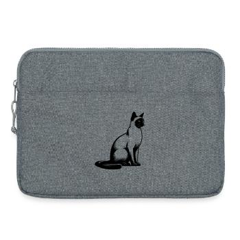 Siamkatze - Laptoptasche 15" - Grau meliert - Vorne