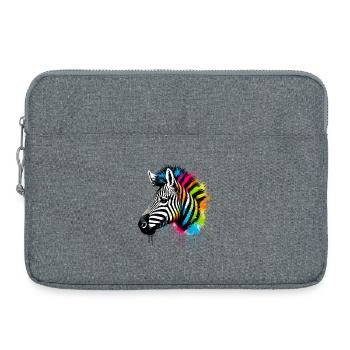 Zèbre - Sacoche pour ordinateur portable 15 pouces - gris chiné - Devant