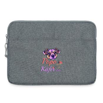 Lustiger Hund - Laptoptasche 15" - Grau meliert - Vorne
