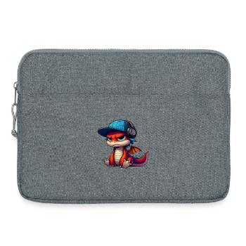 dragon hiphop - Sacoche pour ordinateur portable 15 pouces - gris chiné - Devant