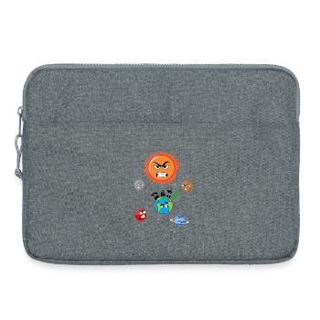 Verschmutzung der Erde - Laptoptasche 15" - Grau meliert - Vorne