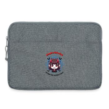 Vampire Girl Night Shift Halloween Anime Kawaii - Laptop bag 15" - heather grey - Front