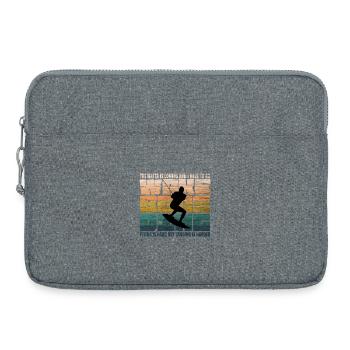 Wakeboarding Wakeboard Vintage  - Laptoptasche 15" - Grau meliert - Vorne