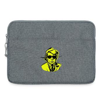 Man Art Illustration - Laptoptasche 15" - Grau meliert - Vorne