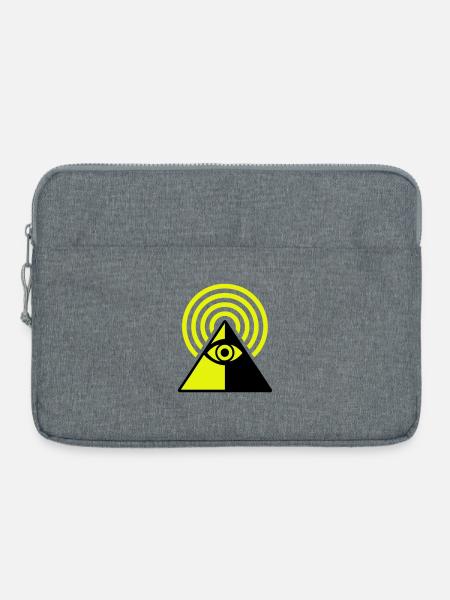 Pyramide Eye - Laptoptasche 15" - Grau meliert