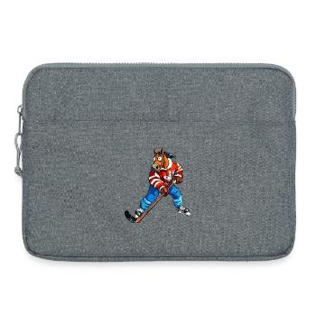 Eishockey Pferd - Laptop bag 15" - heather grey - Front