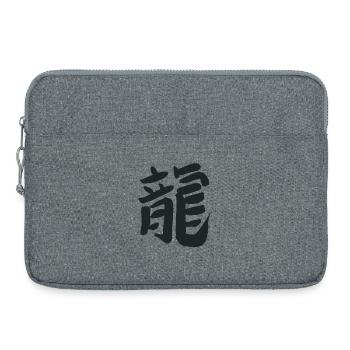 Dragon (Chinese) Zodiac Calligraphy - Laptop bag 15" - heather grey - Front