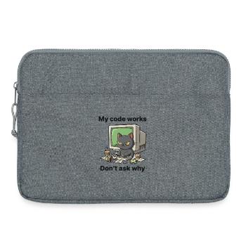 My code works Don't ask why - Laptop bag 15" - heather grey - Front