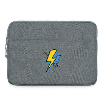 Blue Yellow Ray - Laptop bag 15" - heather grey - Front