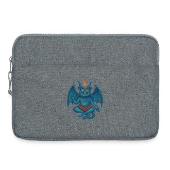 Chat Baphomet - Sacoche pour ordinateur portable 15 pouces - gris chiné - Devant