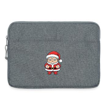 Wütender Weihnachtsmann Cartoon anti weihnachten - Laptoptasche 15" - Grau meliert - Vorne