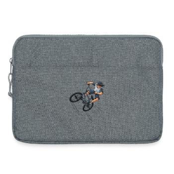 Freestyle BMX Street Art Trick Rider Street - Sacoche pour ordinateur portable 15 pouces - gris chiné - Devant