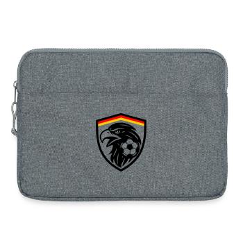 Aigles de football allemands - Sacoche pour ordinateur portable 15 pouces - gris chiné - Devant