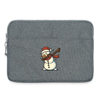Éponge le bonhomme de neige - Sacoche pour ordinateur portable 15 pouces - gris chiné - Devant