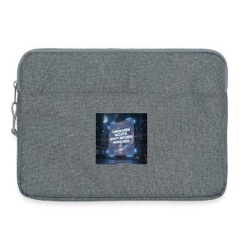 Human rights instead of rights for people - Laptop bag 15" - heather grey - Front