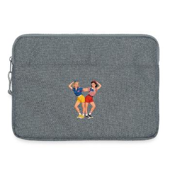 Pin-Up Patriot Duo - Sacoche pour ordinateur portable 15 pouces - gris chiné - Devant