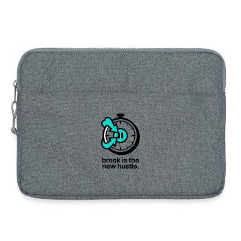 break is the new hustle - Laptop bag 15" - heather grey - Front