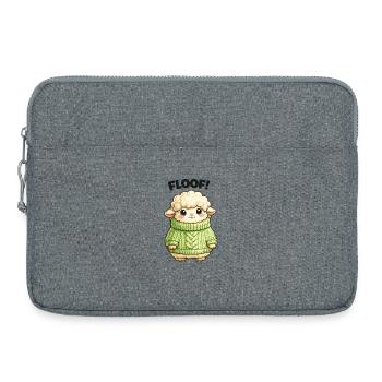 Kuscheliges Schäfchen Pullover Design - Laptoptasche 15" - Grau meliert - Vorne