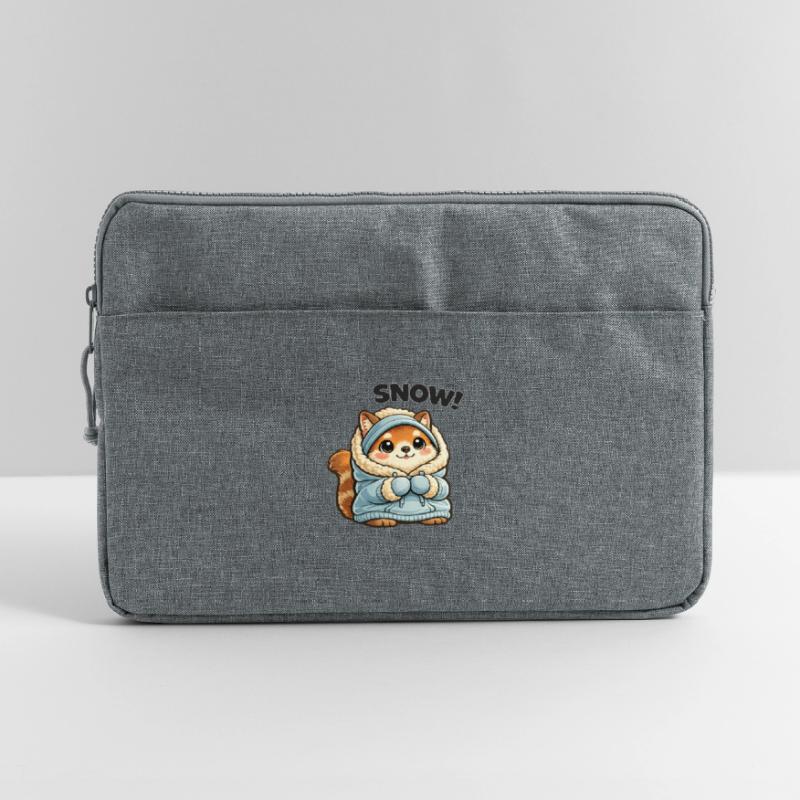 Fuchs im Winterpullover Laptoptasche 15"
