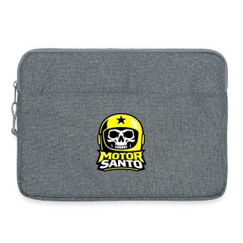 Logo du Crâne de Motor Santo - Sacoche pour ordinateur portable 15 pouces - gris chiné - Devant