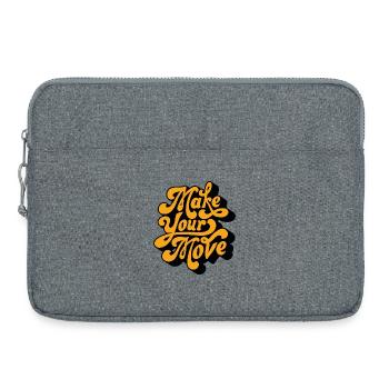 Mach deinen Zug - Laptoptasche 15" - Grau meliert - Vorne