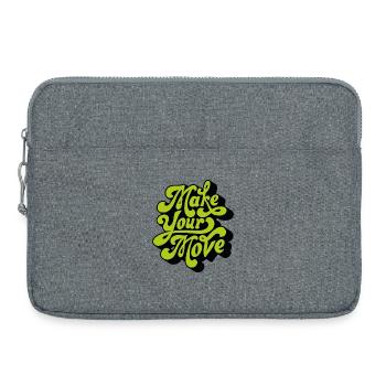 Mach deinen Zug - Laptoptasche 15" - Grau meliert - Vorne